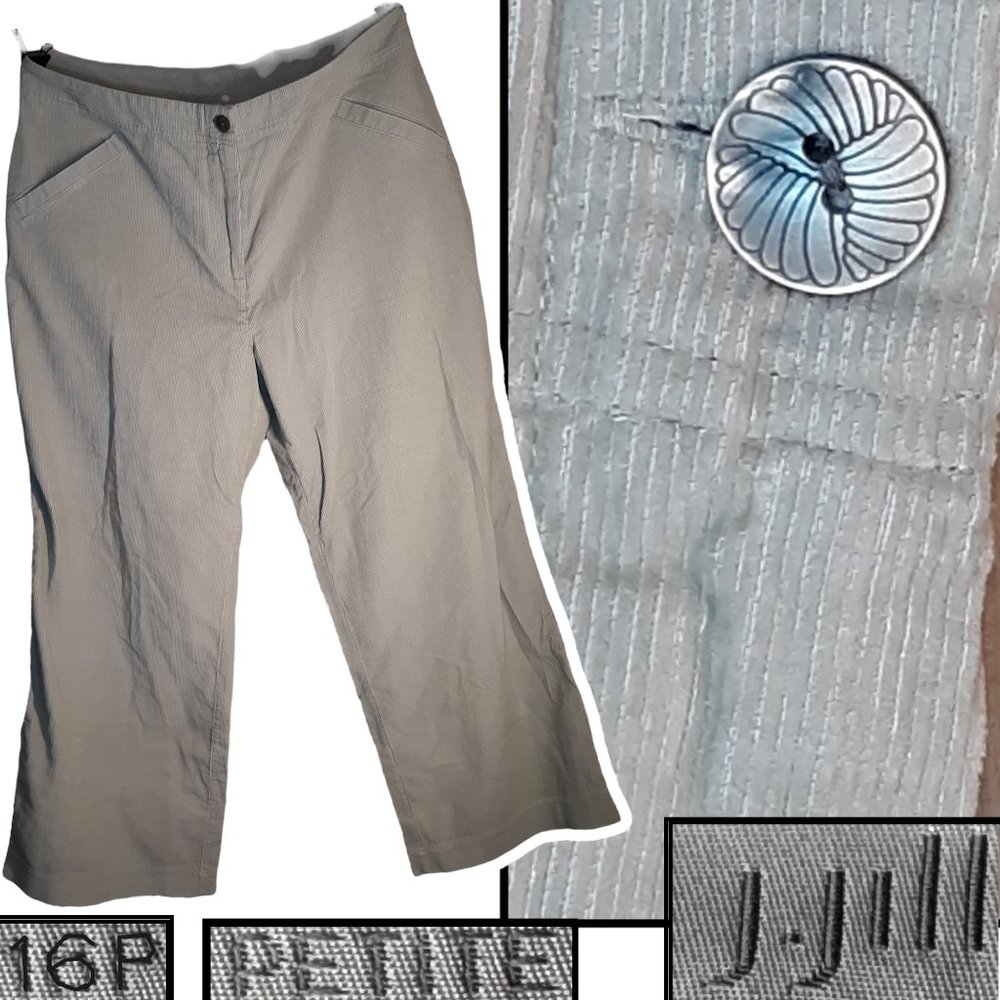 Corduroy straight leg pants